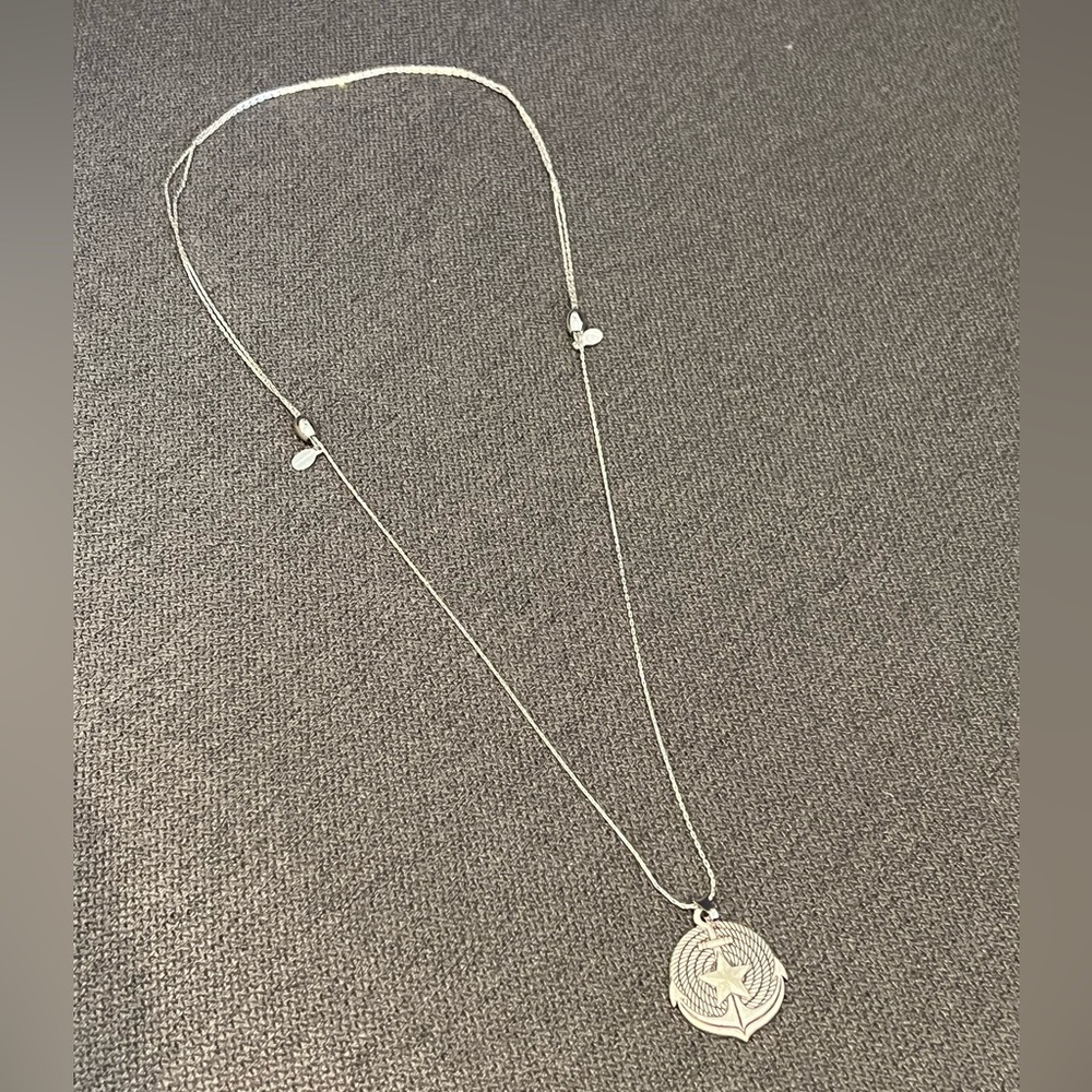 Alex and Ani Anchor Silver Pendant Necklace Adjustable